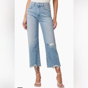 Joe's The Blake High Rise Wide Leg Cropped Jeans Capricorn in Wash Size 25